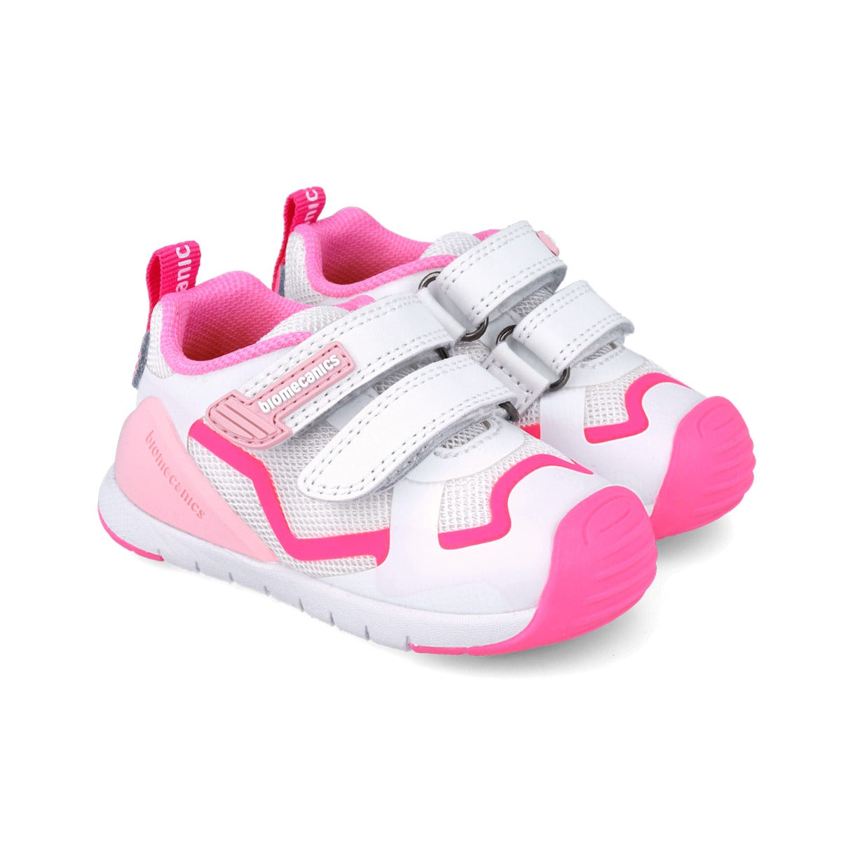 Biomecanics pantofi fete sport 19-25 Rejilla Blanco Y Fucsia Imagine principală a produsului