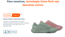 Biomecanics pantofi fete sport Cone-Tech 36-41 Textil Verde