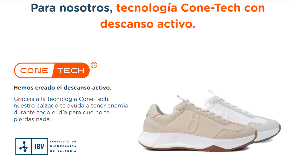 Biomecanics pantofi fete sport Cone-Tech 36-41 Napa Y Serraje Nude