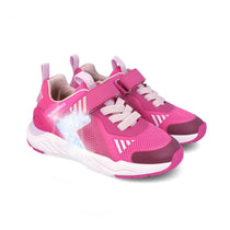 Biomecanics pantofi fete sport cu LED 24-34 Rejilla Fucsia