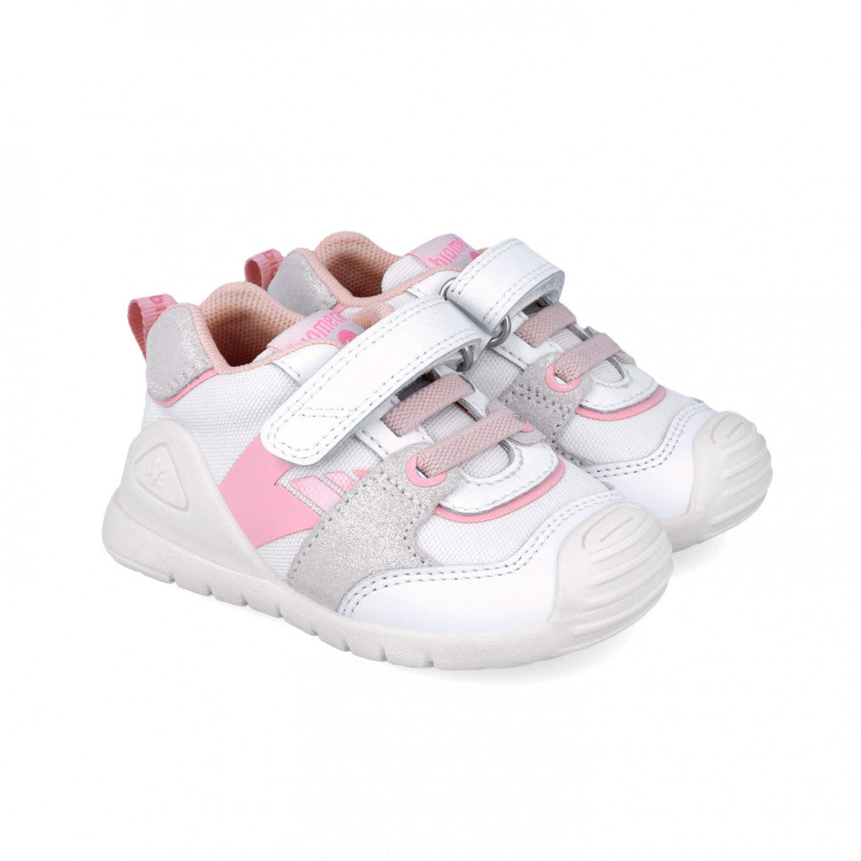 Biomecanics pantofi fete sport Primii pasi 18-24 Napa Blanco Y Cotton