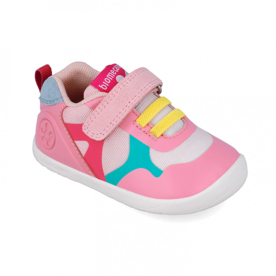 Biomecanics pantofi fete sport Primii pasi 19-23 Rejilla Rosa Y Magnolia