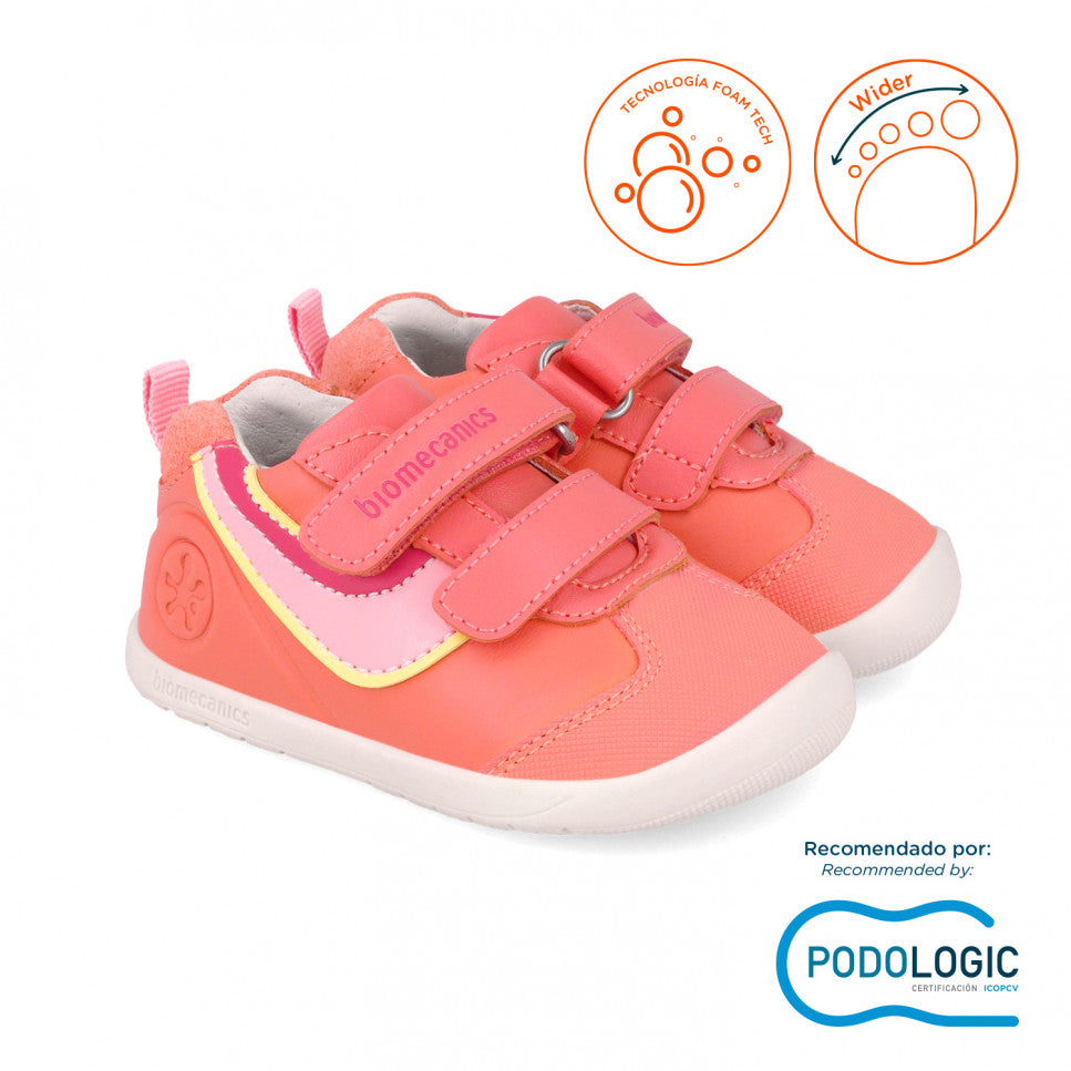 Biomecanics pantofi fete sport Primii pasi 19-24 Sauvage Cantalupe