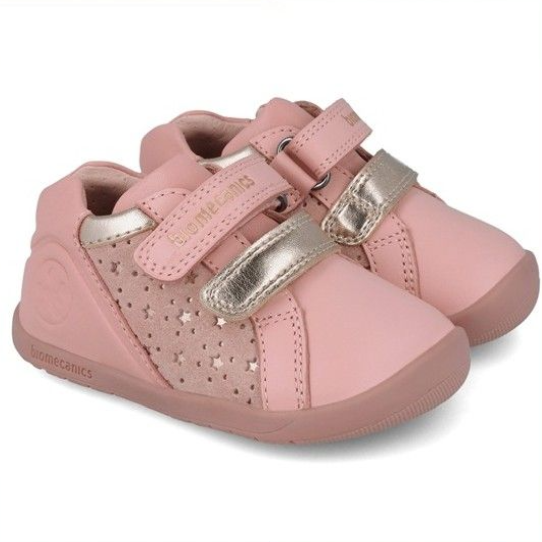 Biomecanics pantofi fetite Barefoot 19-24 Sauvage Petalo cu stelute Imagine principală a produsului