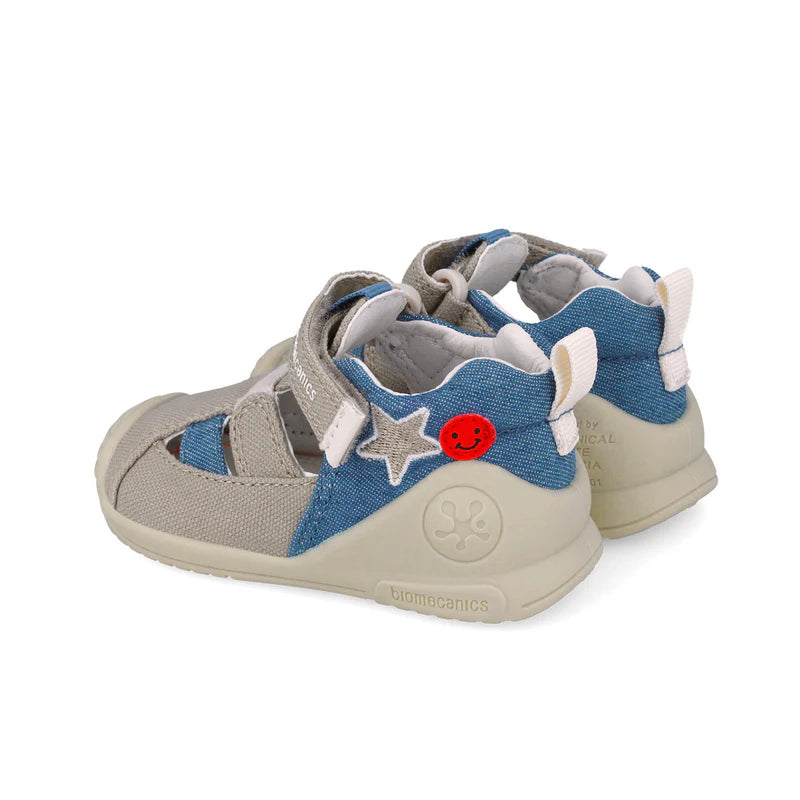 Biomecanics sandale baieti 18-24 Pique Beige cu stea