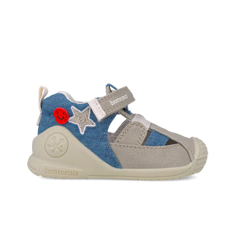 Biomecanics sandale baieti 18-24 Pique Beige cu stea