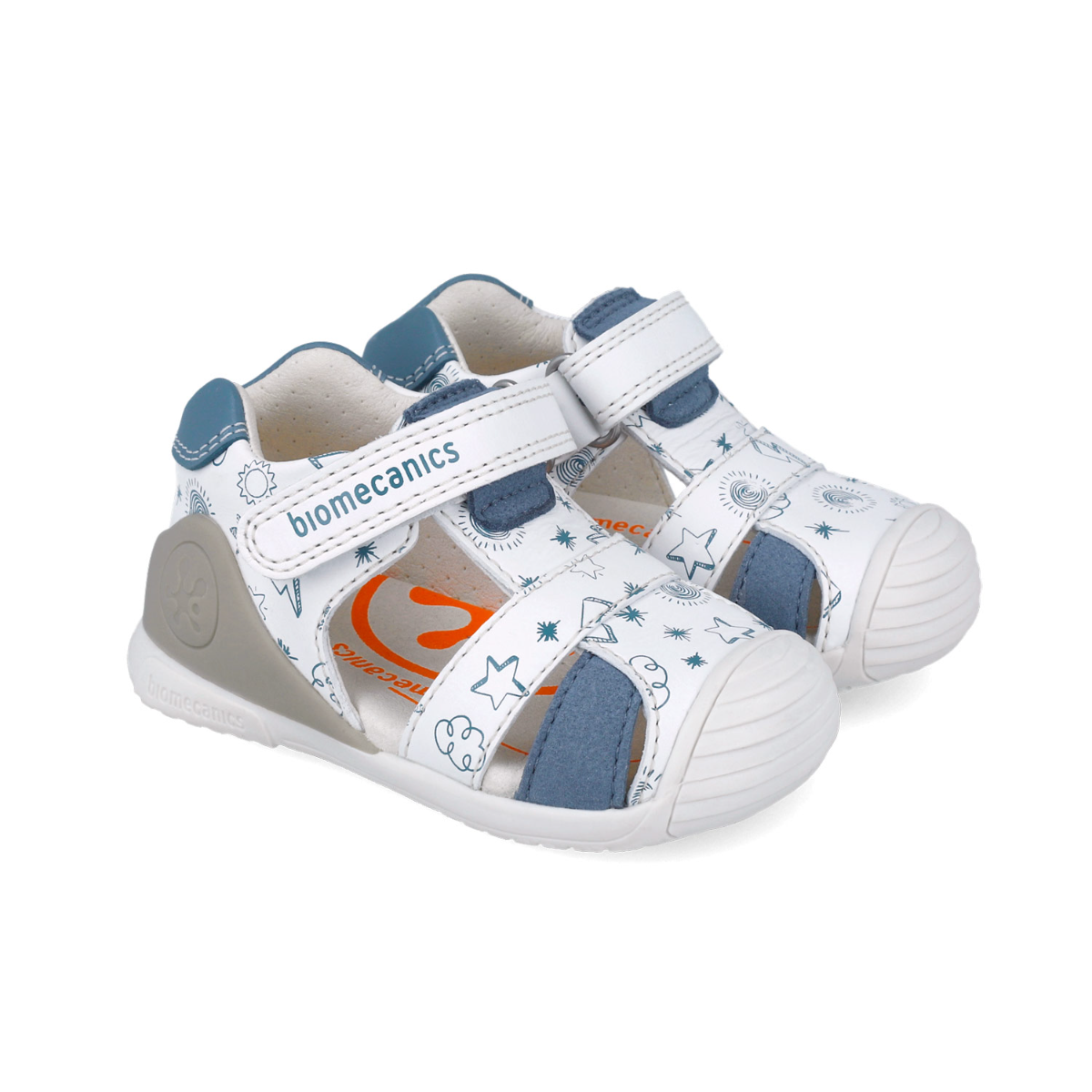 Biomecanics sandale baieti 18-25 Napa Blanco Y Indigo