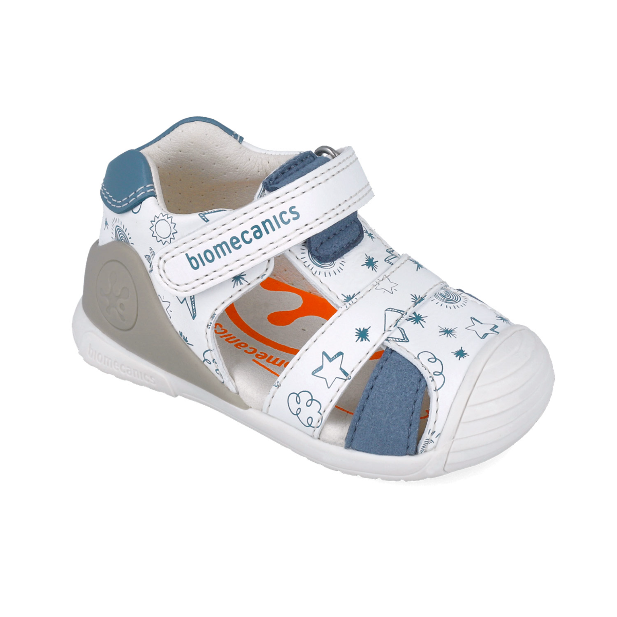 Biomecanics sandale baieti 18-25 Napa Blanco Y Indigo