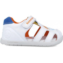 Biomecanics sandale baieti 24-26 Napa Blanco Y Azul cu soare si nori