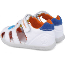 Biomecanics sandale baieti 24-26 Napa Blanco Y Azul cu soare si nori