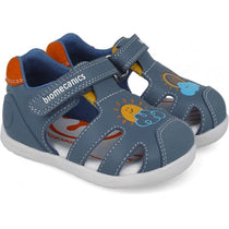 Biomecanics sandale baieti 24-26 Sauvage Ocean cu soare si nori
