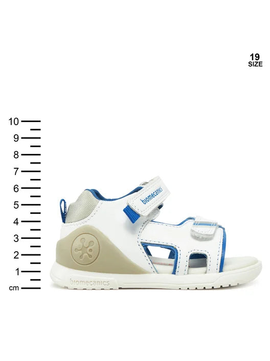 Biomecanics sandale baieti 19-25 Napa Blanco cu albastru