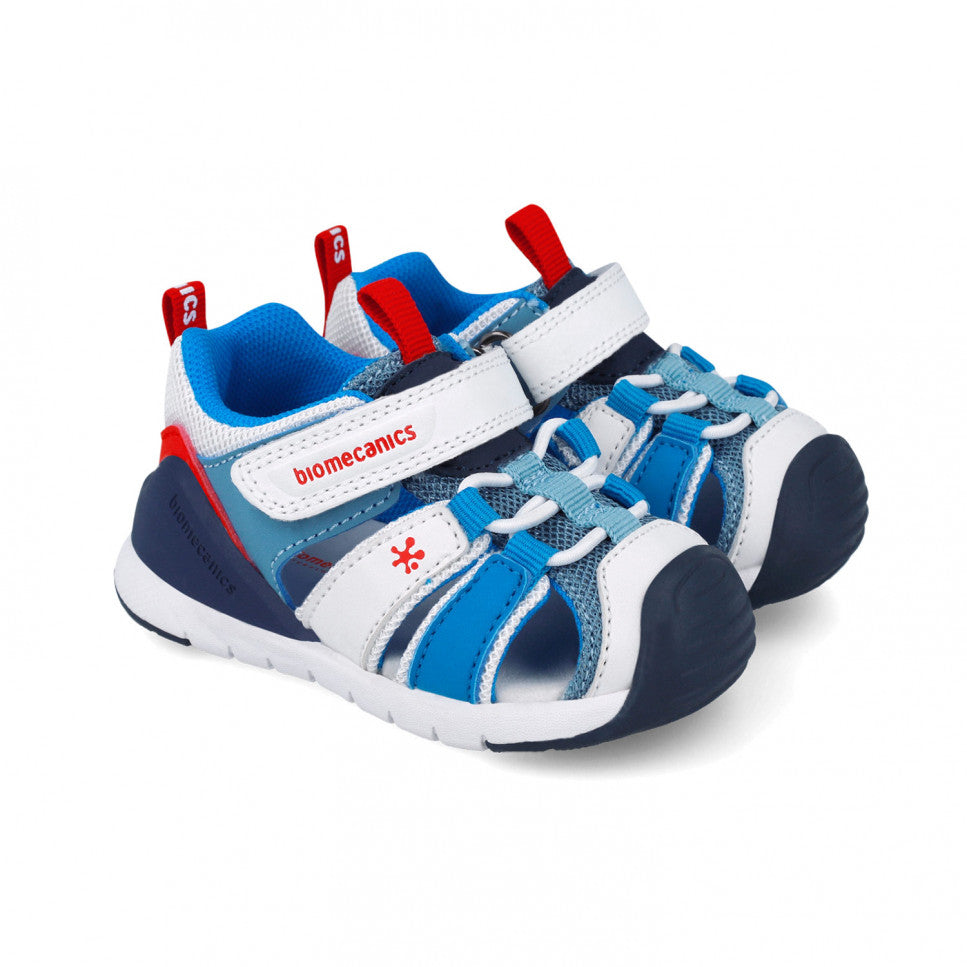 Biomecanics sandale baieti 19-25 Rejilla Blanco Y Azul