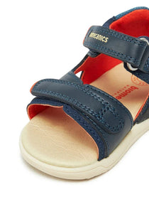 Biomecanics sandale baieti 19-25 Sauvage Ocean cu portocaliu