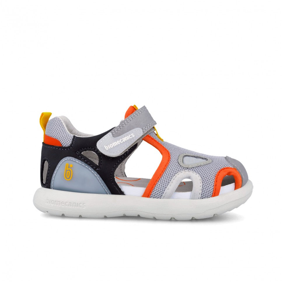 Biomecanics sandale baieti 25-34 Rejilla Gris Y Naranja Imagine secundară a produsului