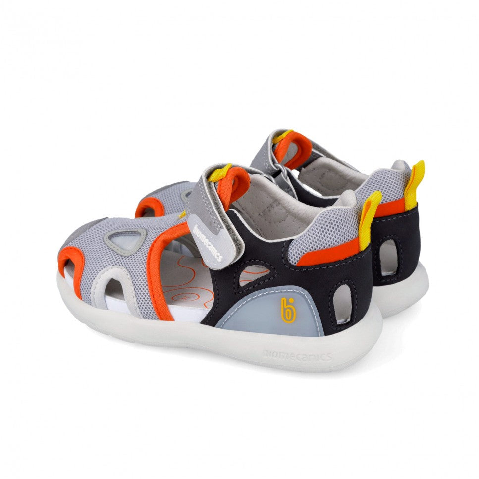 Biomecanics sandale baieti 25-34 Rejilla Gris Y Naranja