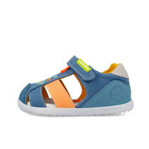 Biomecanics sandale baieti Barefoot din panza canvas 19-26 Pique Jeans cu masina