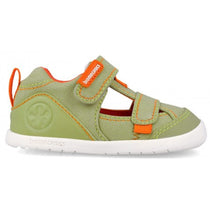 Biomecanics sandale baieti Barefoot din panza canvas 19-26 Pique Verde
