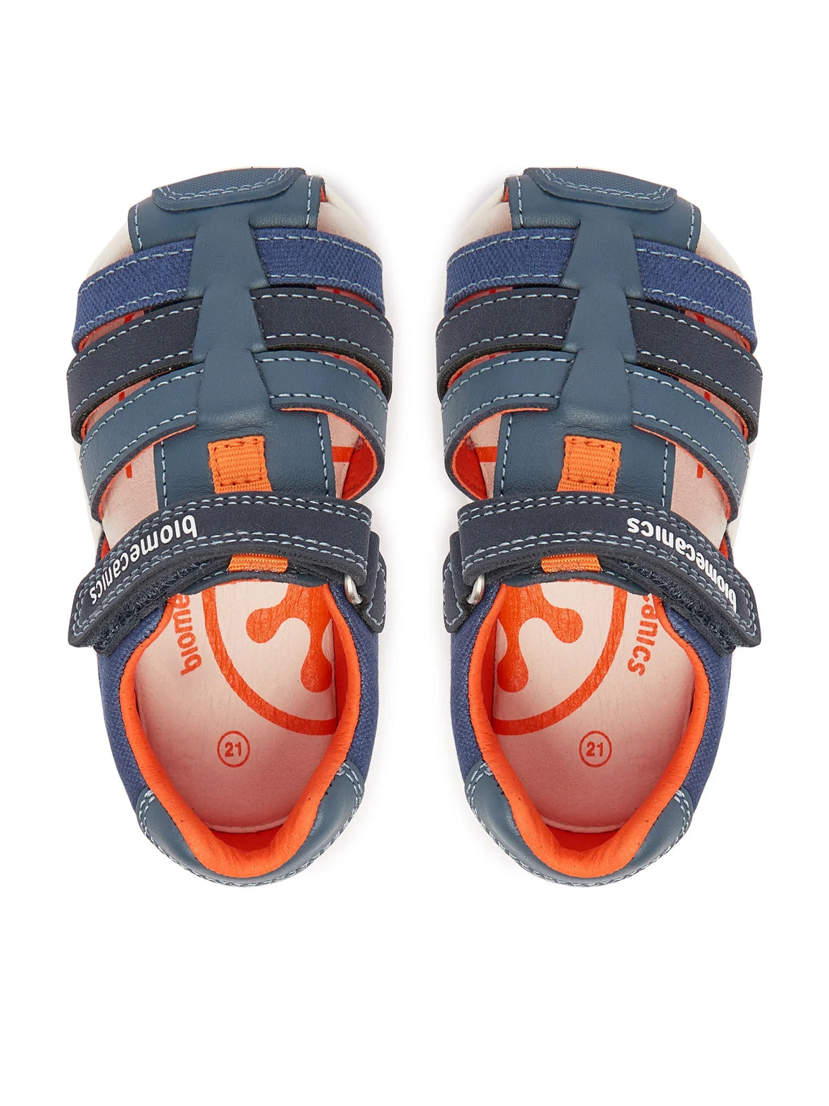 Biomecanics sandale baieti Barefoot Primii Pasi cu varf protejat 19-26 Sauvage Petrol
