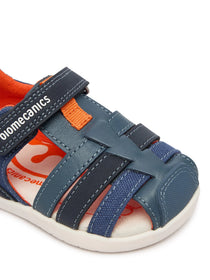Biomecanics sandale baieti Barefoot Primii Pasi cu varf protejat 19-26 Sauvage Petrol