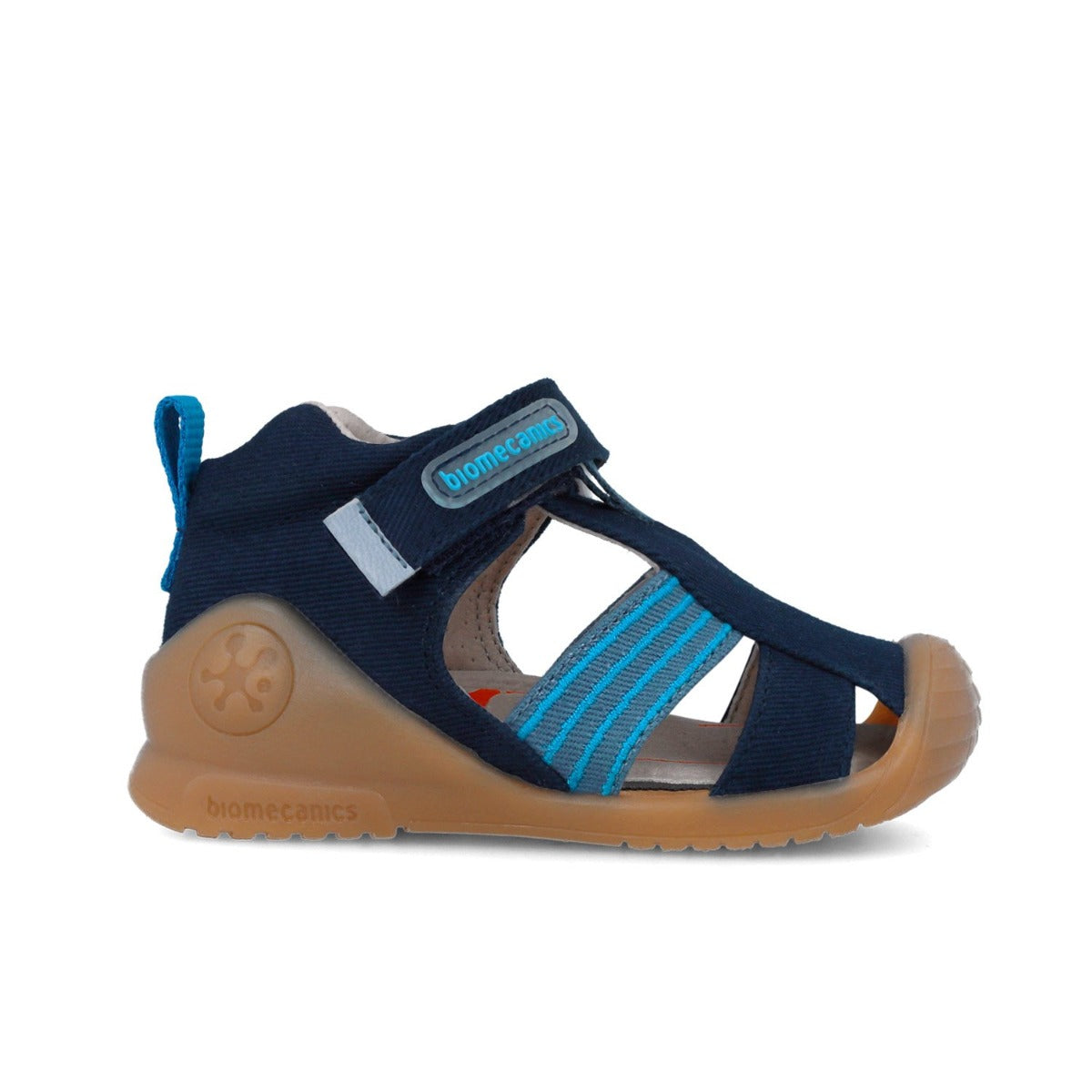 Biomecanics sandale baieti din panza 18-24 Gabardina Azul Marino