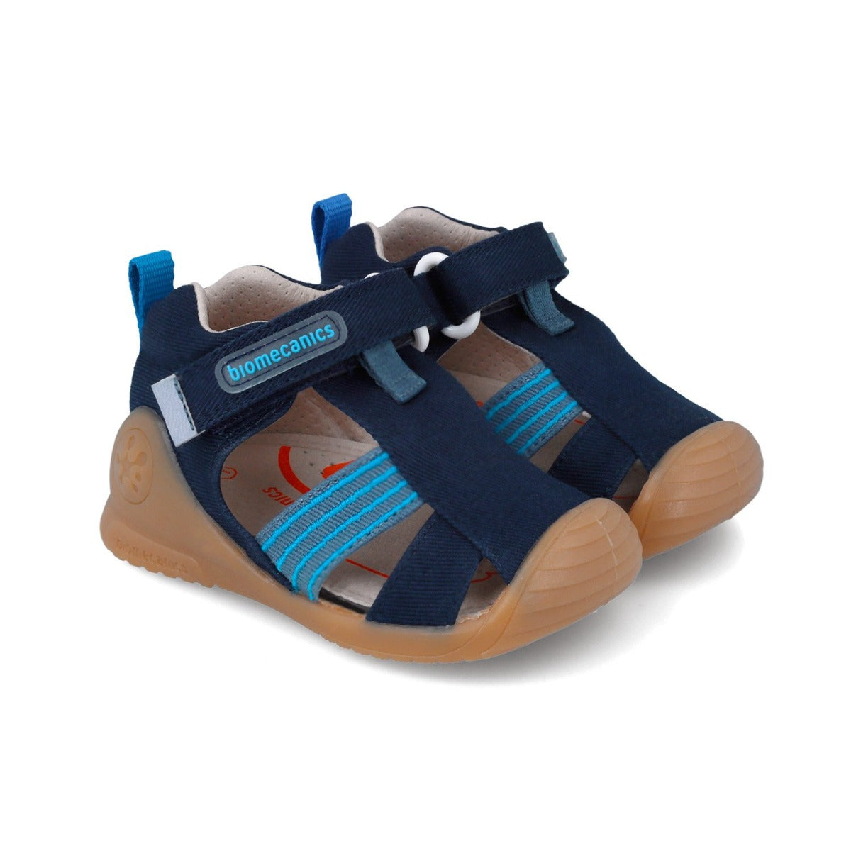 Biomecanics sandale baieti din panza 18-24 Gabardina Azul Marino Imagine principală a produsului