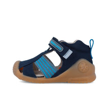 Biomecanics sandale baieti din panza 18-24 Gabardina Azul Marino