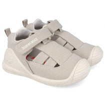 Biomecanics sandale baieti din panza canvas 18-24 Pique Beige Claro