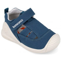 Biomecanics sandale baieti din panza canvas 18-24 Pique Petrol simplu