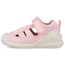 Biomecanics sandale fete din panza canvas 18-24 Pique Rosa simplu