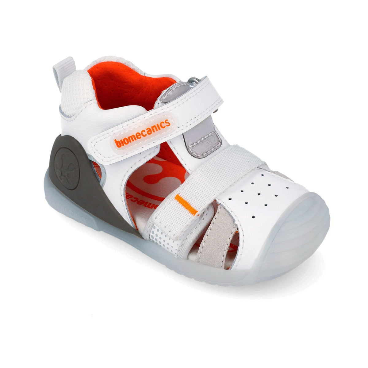 Biomecanics sandale baieti Primii Pasi 18-25 Napa Blanco cu gri