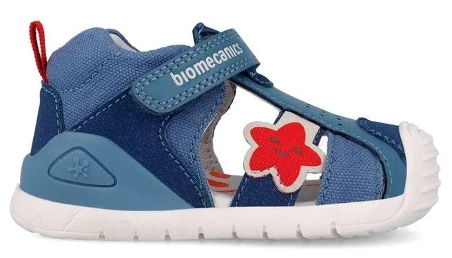 Biomecanics sandale baieti Primii Pasi 18-25 Sauvage Indigo cu stea de mare Imagine secundară a produsului