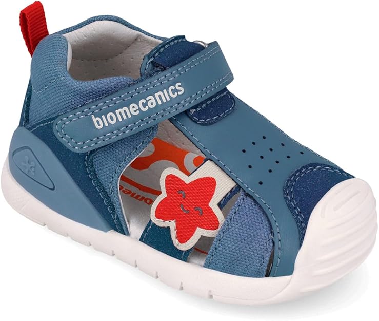Biomecanics sandale baieti Primii Pasi 18-25 Sauvage Indigo cu stea de mare