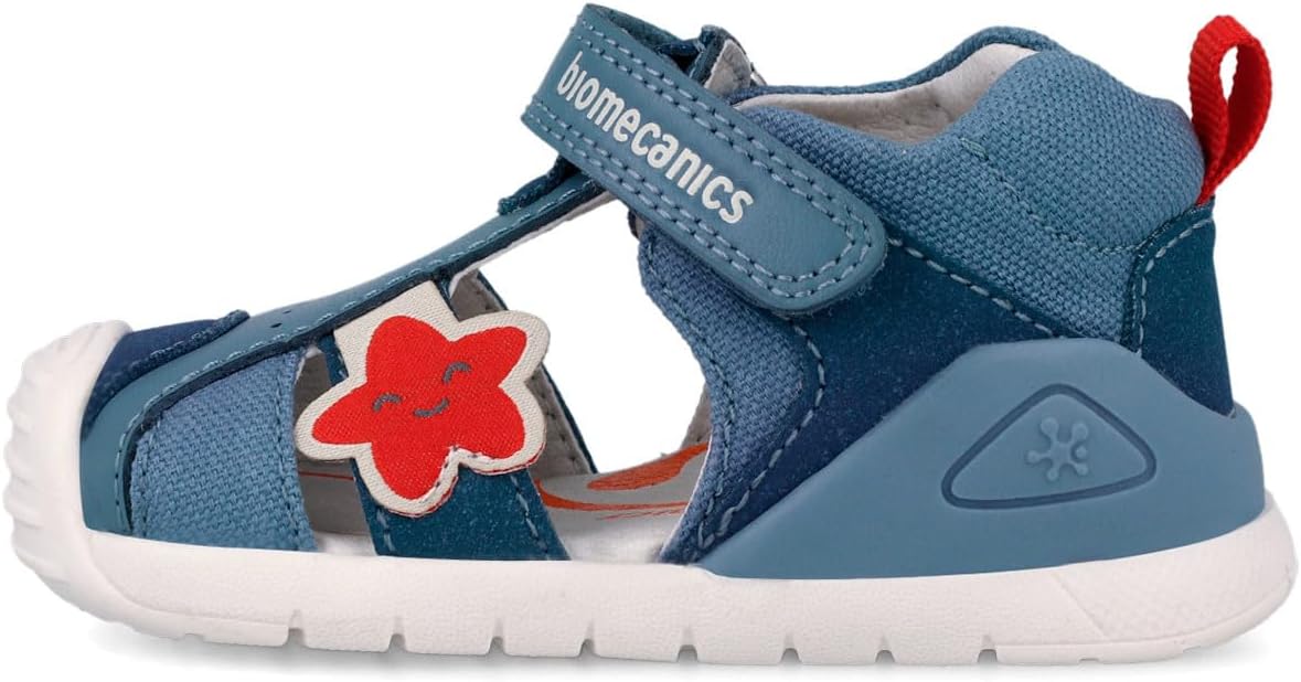 Biomecanics sandale baieti Primii Pasi 18-25 Sauvage Indigo cu stea de mare