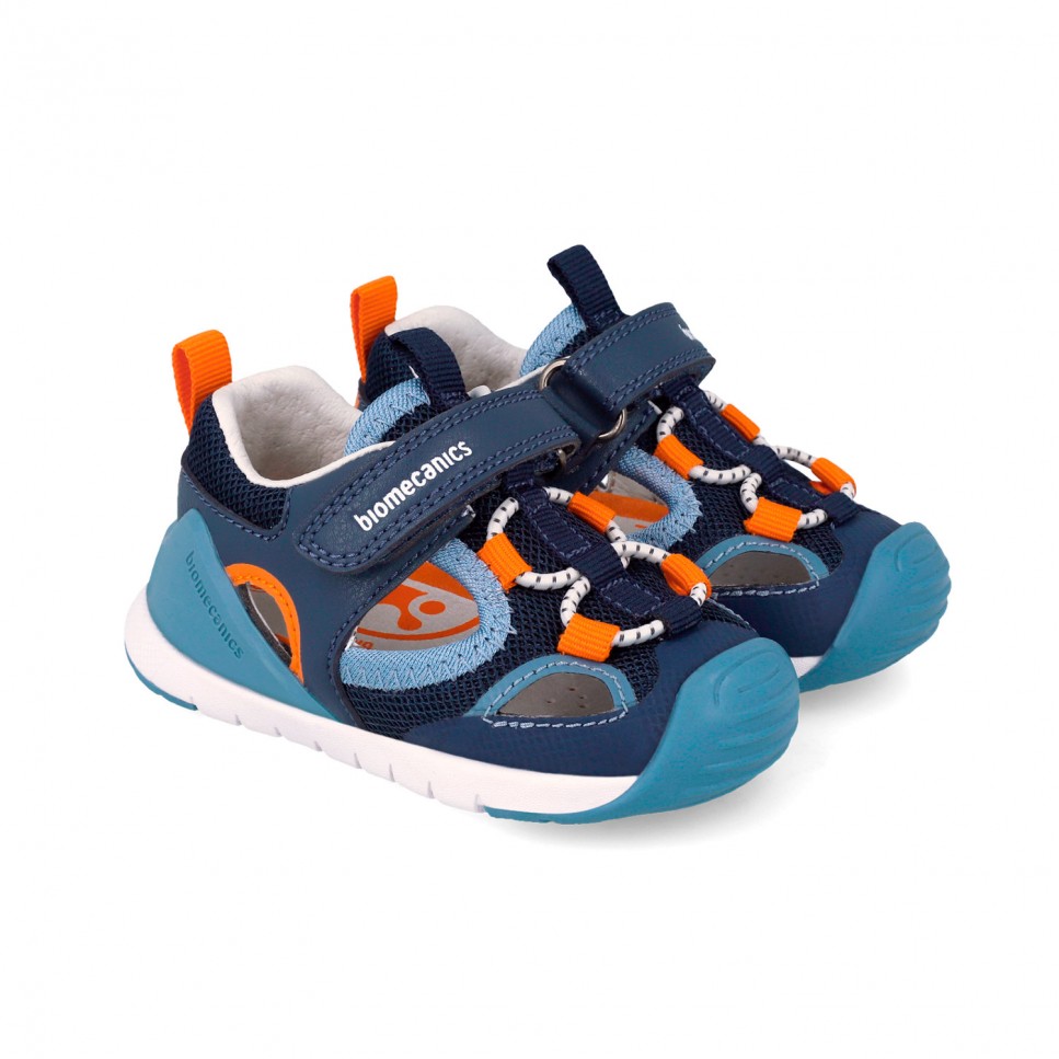 Biomecanics fiú sport szandál First Steps 20-25 Rejilla Azul
