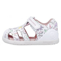 Biomecanics sandale fete 19-23 Napa Blanco cu animale