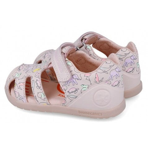 Biomecanics sandale fete 24-26 Sauvage Cotton cu animale