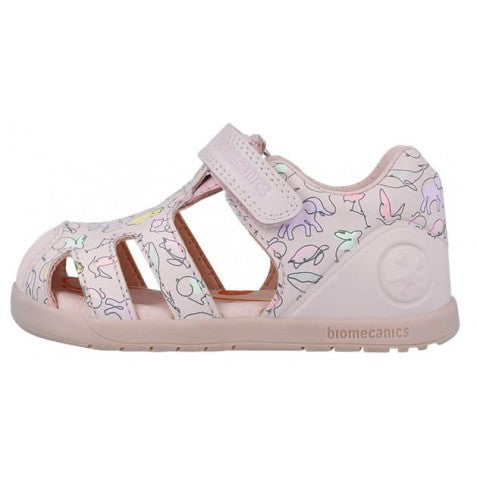 Biomecanics sandale fete 24-26 Sauvage Cotton cu animale