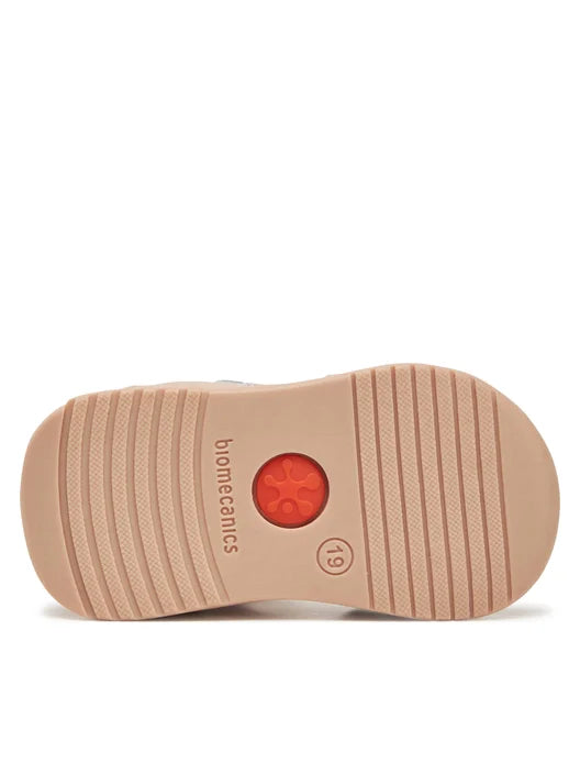 Biomecanics sandale fete 19-25 Metalcris Plata cu fluturas