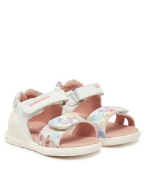 Biomecanics sandale fete 19-25 Nappa Blanco cu inimioare