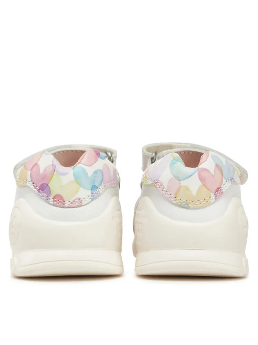 Biomecanics sandale fete 19-25 Nappa Blanco cu inimioare