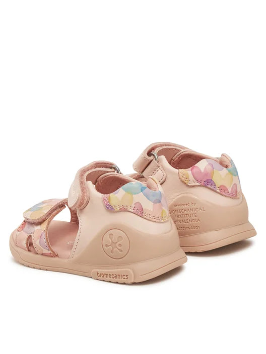 Biomecanics sandale fete 19-25 Sauvage Cotton cu inimioare