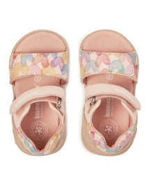 Biomecanics sandale fete 19-25 Sauvage Cotton cu inimioare