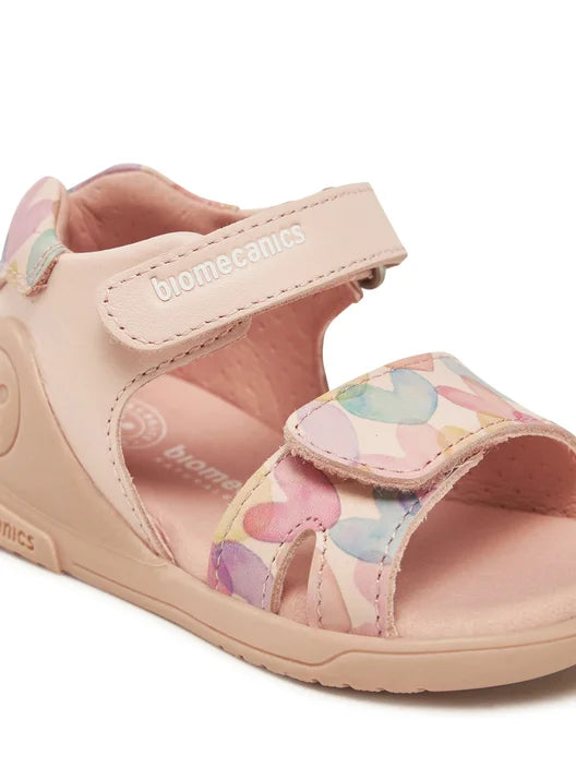 Biomecanics sandale fete 19-25 Sauvage Cotton cu inimioare