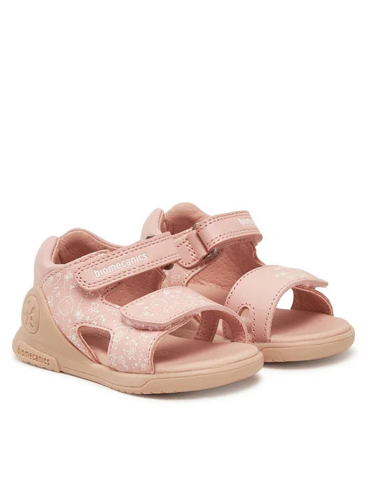 Biomecanics sandale fete 19-25 Sauvage Rosa cu puisori
