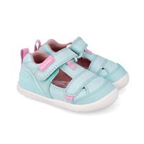 Biomecanics sandale fete Barefoot din panza canvas 20-26 Pique Sky