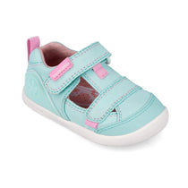 Biomecanics sandale fete Barefoot din panza canvas 20-26 Pique Sky