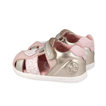 Biomecanics sandale fete Barefoot Primii Pasi 19-26 Metalcris Platino y Cotton cu inimioara