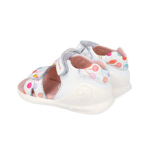 Biomecanics sandale fete cu varf deschis Primii Pasi 19-25 Napa Blanco cu cirese