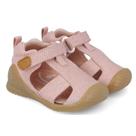 Biomecanics sandale fete din panza 18-24 Lurex Rosa Imagine principală a produsului